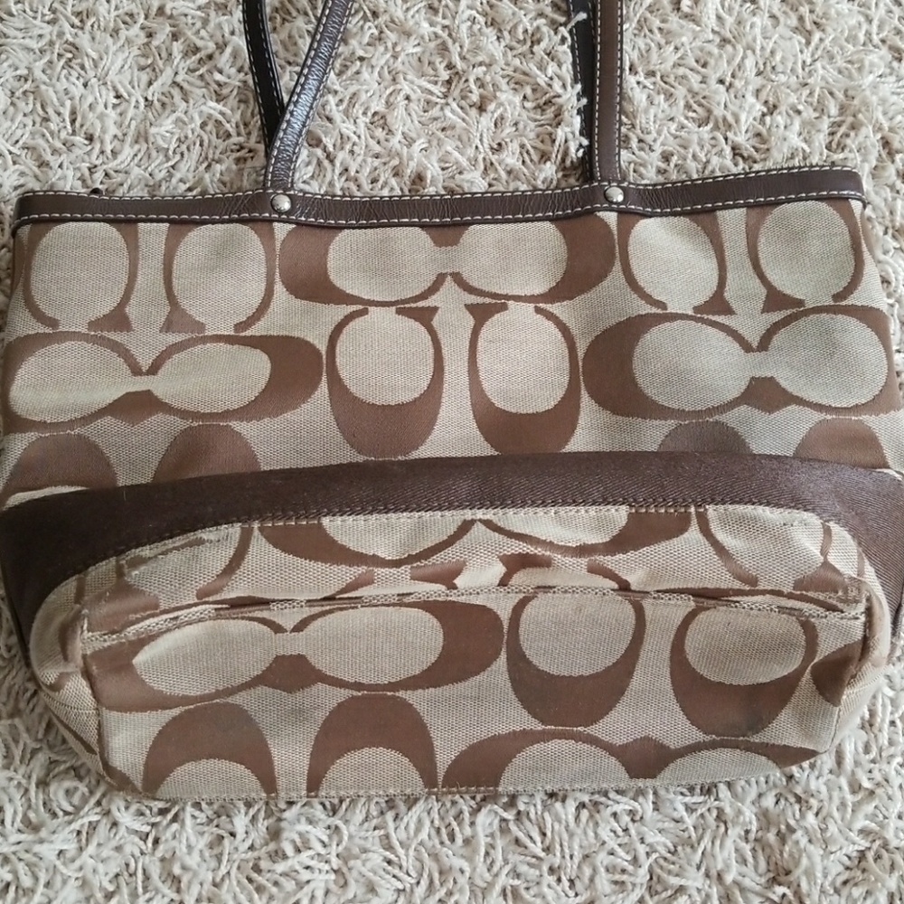 Brown Coach bag - Picture 3 of 4